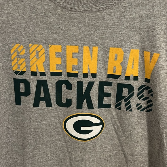 Green Bay Packers Fanatics Gray T-shirt size L - Picture 2 of 4